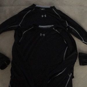 2 Under Armour Long sleeve compression shirts